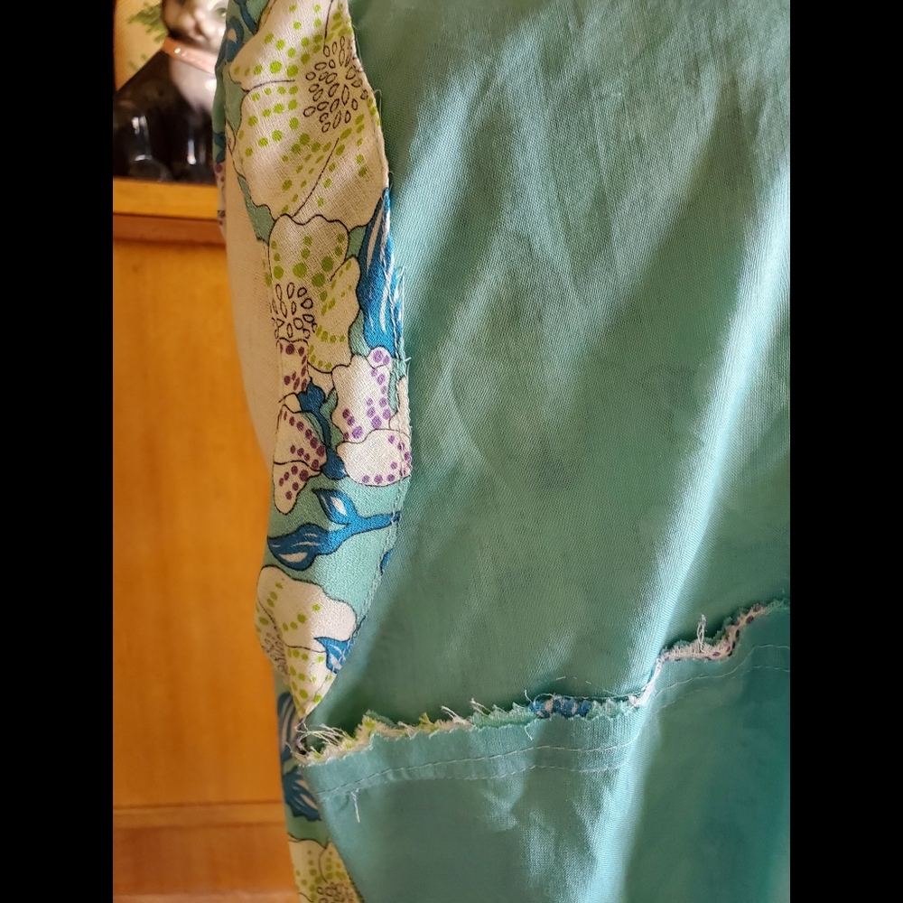 Vintage 60s Handmade Palazzo Empire Jumpsuit - Picture 9 of 9